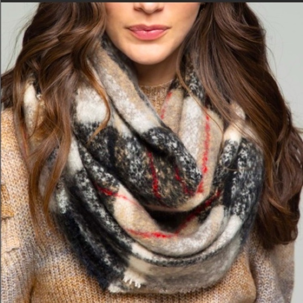 Plaid Infinity Scarf